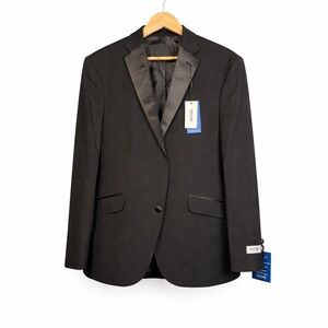 Gino Vitale Men’s 44R Tuxedo Jacket, Satin-covered‎ lapel - Single breasted